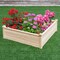 Raised Garden Bed Planter Box 3.3 ft Solid Fir Wood for Vegetables
